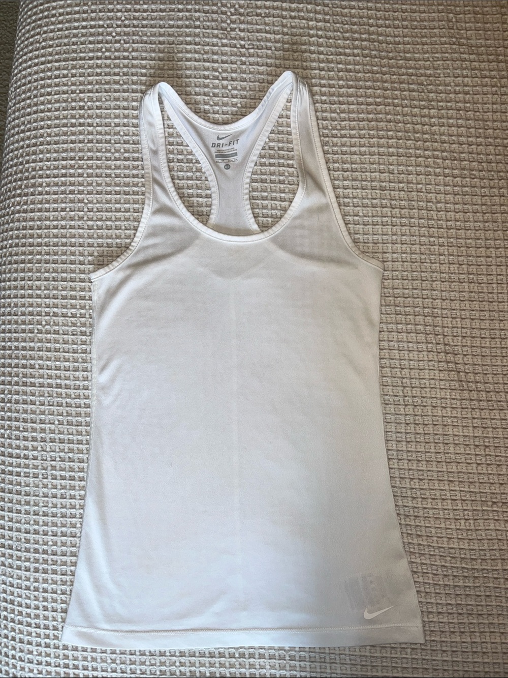 Nike White Women’s Dri-FIT Racerback Tank